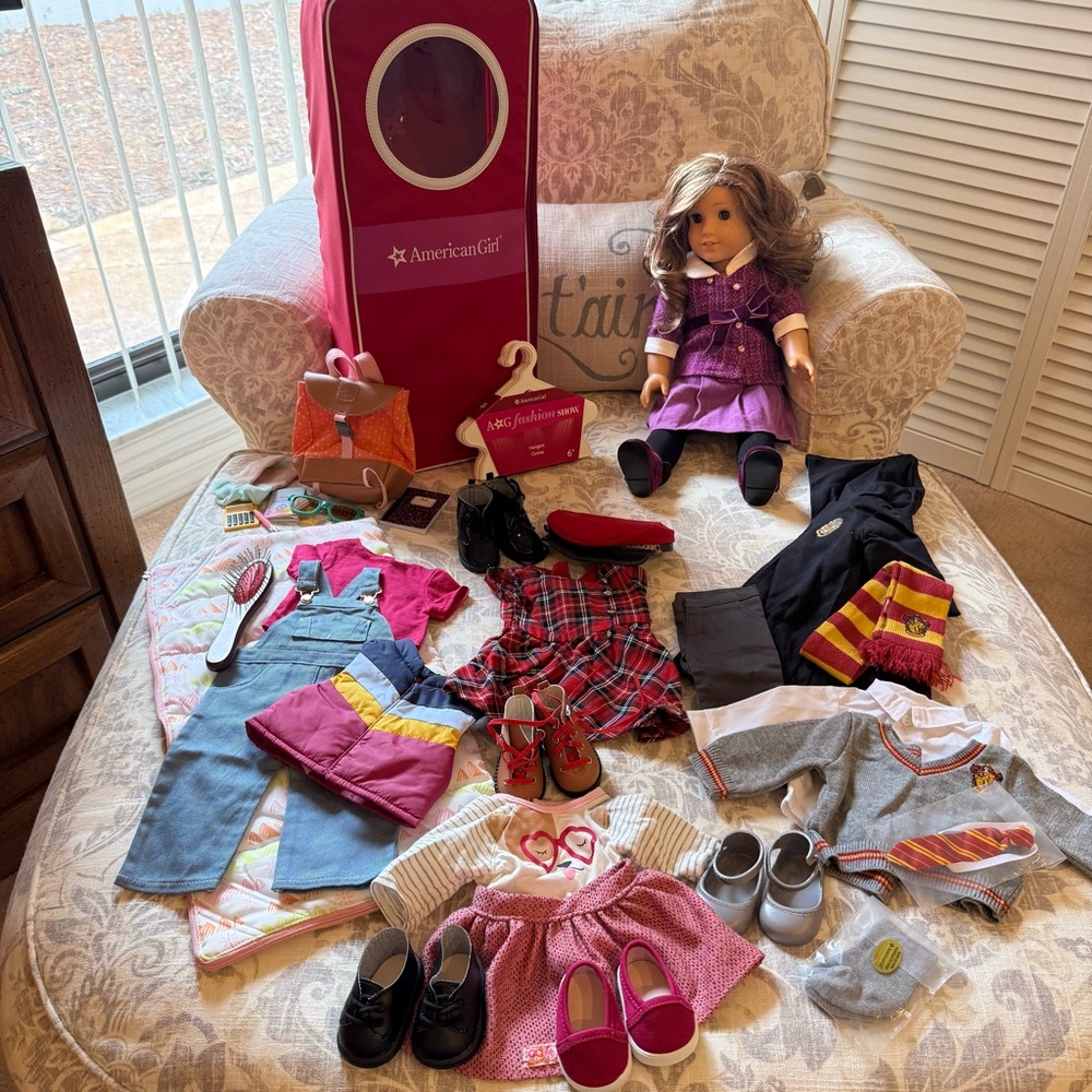 American Girl Rebecca doll with Travel Case and lots of accessories